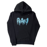Men RAW Drip Aqua Bling Hoodie