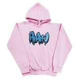 Men RAW Drip Aqua Bling Hoodie