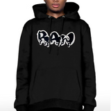 Men RAW Drip Black Chenille Hoodie