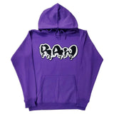 Men RAW Drip Black Chenille Hoodie