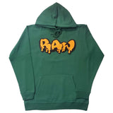 Men RAW Drip Orange Chenille Hoodie