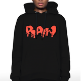 Men RAW Drip Tangerine Chenille Hoodie