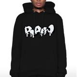Men RAW Drip White Chenille Hoodie
