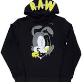 Men RAW Nights Yellow Chenille Hoodie