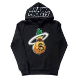 Men RAW Pockets Chenille Hoodie