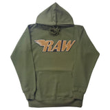 Men RAW Wing Gold Chenille Hoodie
