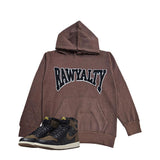 Men Rawyalty Black Chenille Hoodie