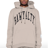 Men Rawyalty Authentic Black Puff Print Hoodie