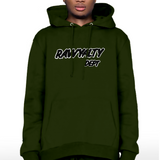 Men Rawyalty Dept Black Chenille Hoodie