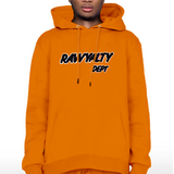 Men Rawyalty Dept Black Chenille Hoodie