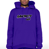 Men Rawyalty Dept Black Chenille Hoodie