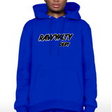 Men Rawyalty Dept Black Chenille Hoodie