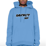 Men Rawyalty Dept Black Chenille Hoodie