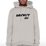 Men Rawyalty Dept Black Chenille Hoodie