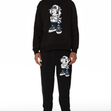 Men Cash Addicted Chenille Hoodie and Joggers Set