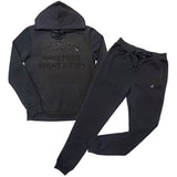 Men The Original -RAW- Black Silicone Hoodie and Joggers Set