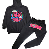 Men RAW Post Human Vs The World Chenille Hoodie and Joggers Set