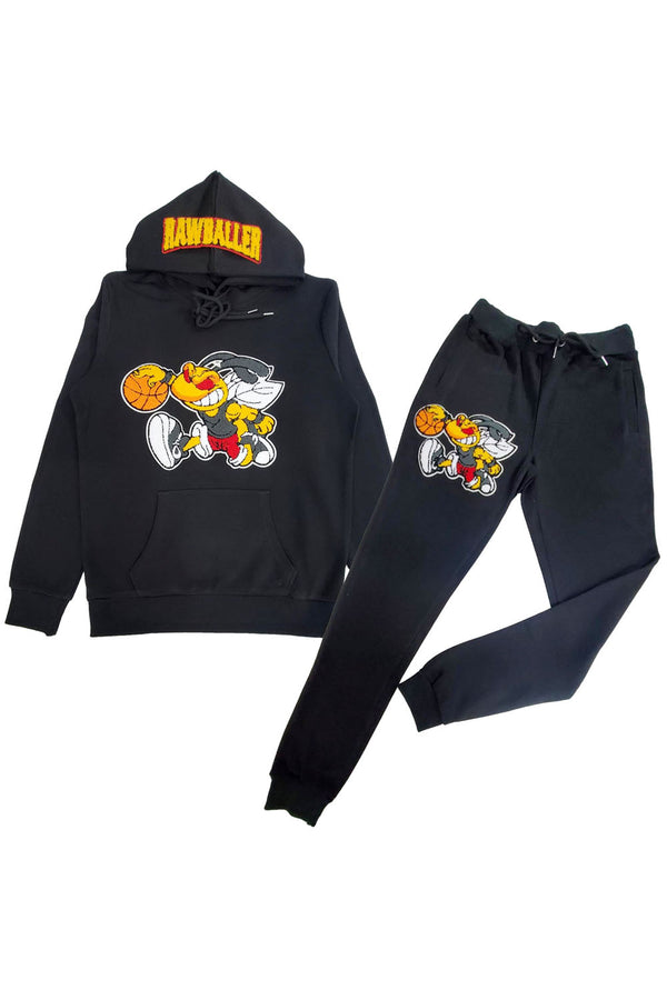 Men Rawballer Chenille Hoodie and Joggers Set