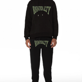 Men Rawyalty Olive Chenille Hoodie and Joggers Set