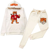 Men Rawyalty Tiger Chenille Hoodie and Joggers Set