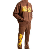 Men Feelings Hoodie and Stacked Jogger Set