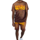 Men Feelings T-Shirt and Cotton Shorts Set