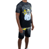 Men Members Only T-Shirt and Cotton Shorts Set