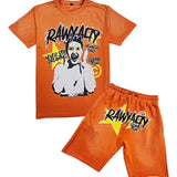 Men Members Only T-Shirt and Cotton Shorts Set