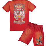 Men Outlaws T-Shirt and Cotton Shorts Set
