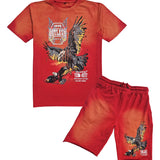 Men Outlaws T-Shirt and Cotton Shorts Set