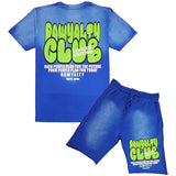 Men Rawyalty Club T-Shirt and Cotton Shorts Set