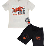 Men Rawyalty Studios T-Shirt and Cotton Shorts Set