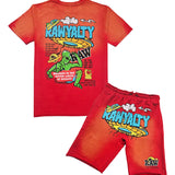 Men RAW Space Voyage T-Shirt and Cotton Shorts Set