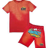 Men RAW Space Voyage T-Shirt and Cotton Shorts Set