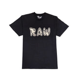 Men 003 RAW Black/White 3D Embroidery T-Shirt