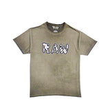 Men 003 RAW Black/White 3D Embroidery T-Shirt