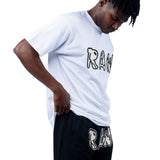 Men 003 RAW Black/White 3D Embroidery T-Shirt
