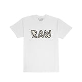 Men 003 RAW Black/White 3D Embroidery T-Shirt