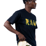 Men 003 RAW Green/Yellow 3D Embroidery T-Shirt