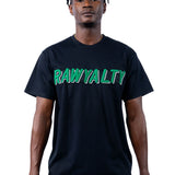 Men 004 RAWYALTY Green 3D Embroidery T-Shirt