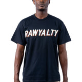 Men 004 RAWYALTY White 3D Embroidery T-Shirt