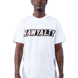 Men 004 RAWYALTY White 3D Embroidery T-Shirt