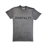 Men 007 RAWYALTY Black Rubberized T-Shirt