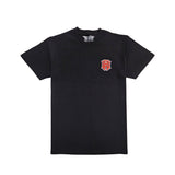 Men 3D Stitch Logo Red Embroidery Crew Neck T-Shirt - Rawyalty Clothing