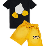 Kids Duck Chenille T-Shirt and Cotton Shorts Set