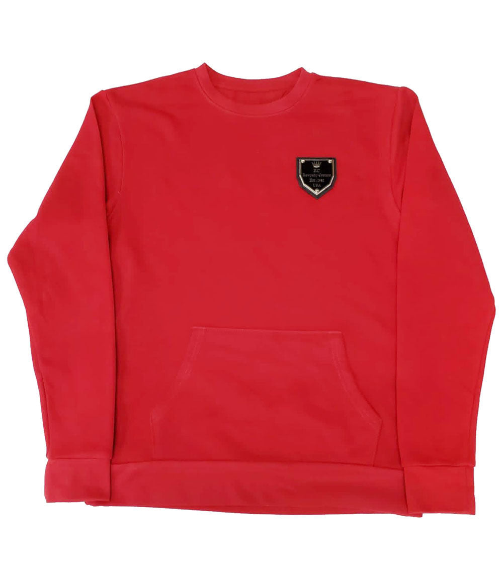 HATA Skull Hand Made Sequin Long Sleeves - Red - Rawyalty Clothing