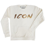 Men Cursive ICON Gold Bling Long Sleeves - Cream - Rawyalty Clothing