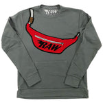 Pouch Chenille Long Sleeves - Heavy Metal - Rawyalty Clothing