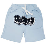 Kids RAW Drip Black Chenille Cotton Shorts - Rawyalty Clothing