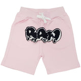 Kids RAW Drip Black Chenille Cotton Shorts - Rawyalty Clothing